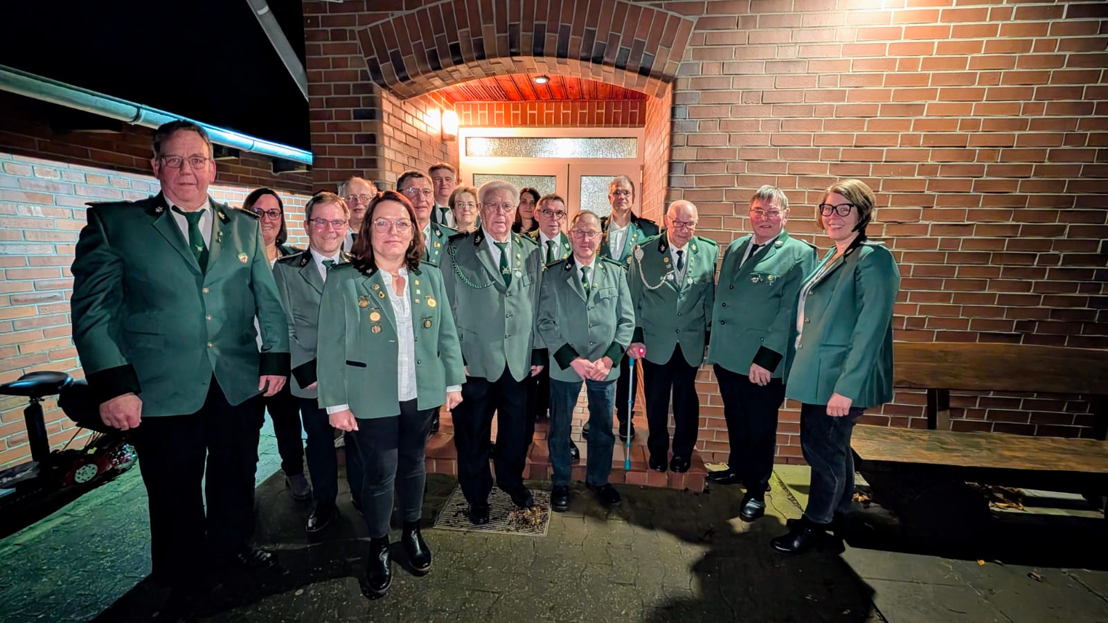 Schützenverein Ilserheide - Jahreshauptversammlung 2025 - Gruppenbild der Geehrten